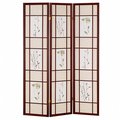 Manmade 3 Panel Shoji Screen - Cherry MA106136